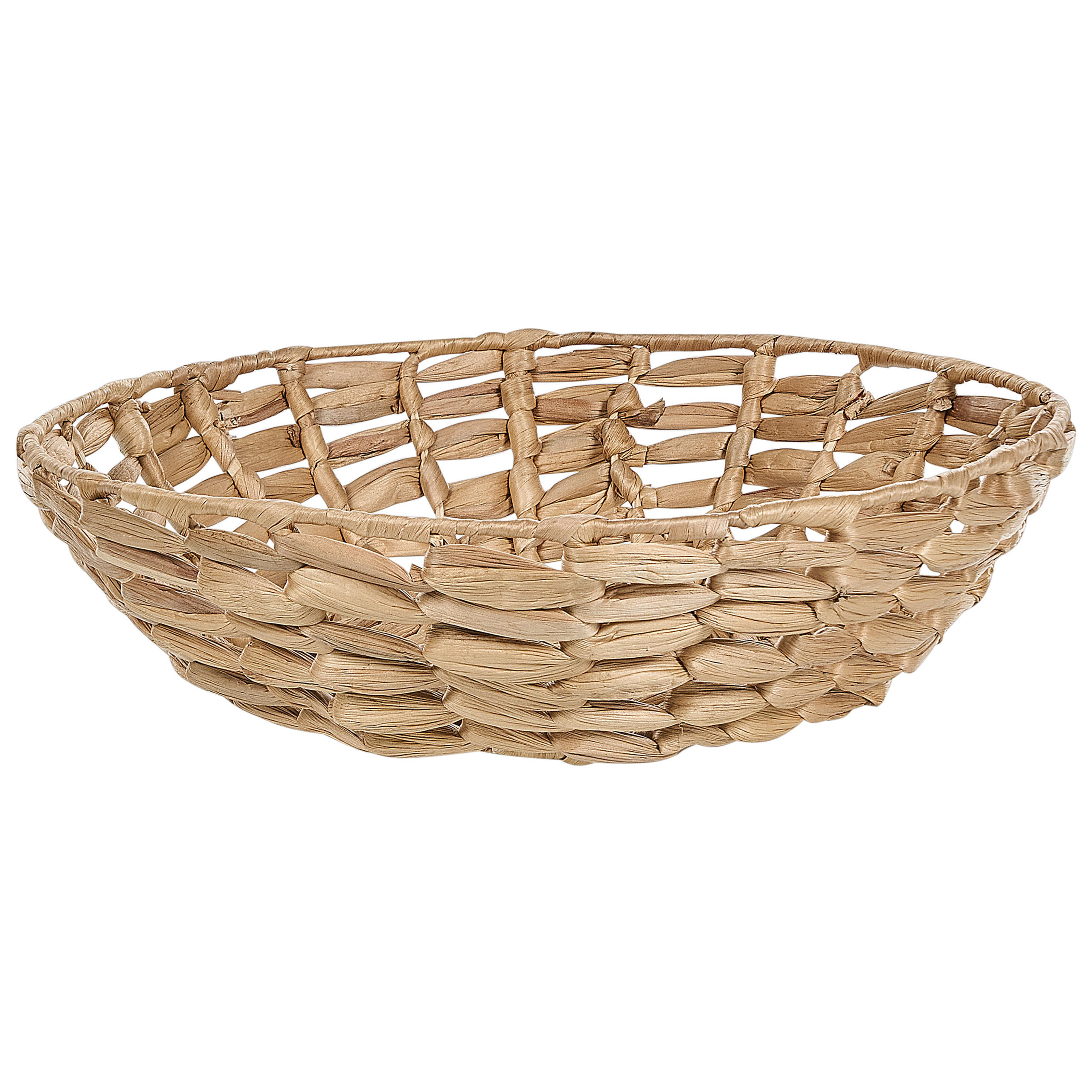 DEKOSCHALE Wasserhyazinthe beige Dalat - Beige, Naturmaterialen (11cm) - Beliani