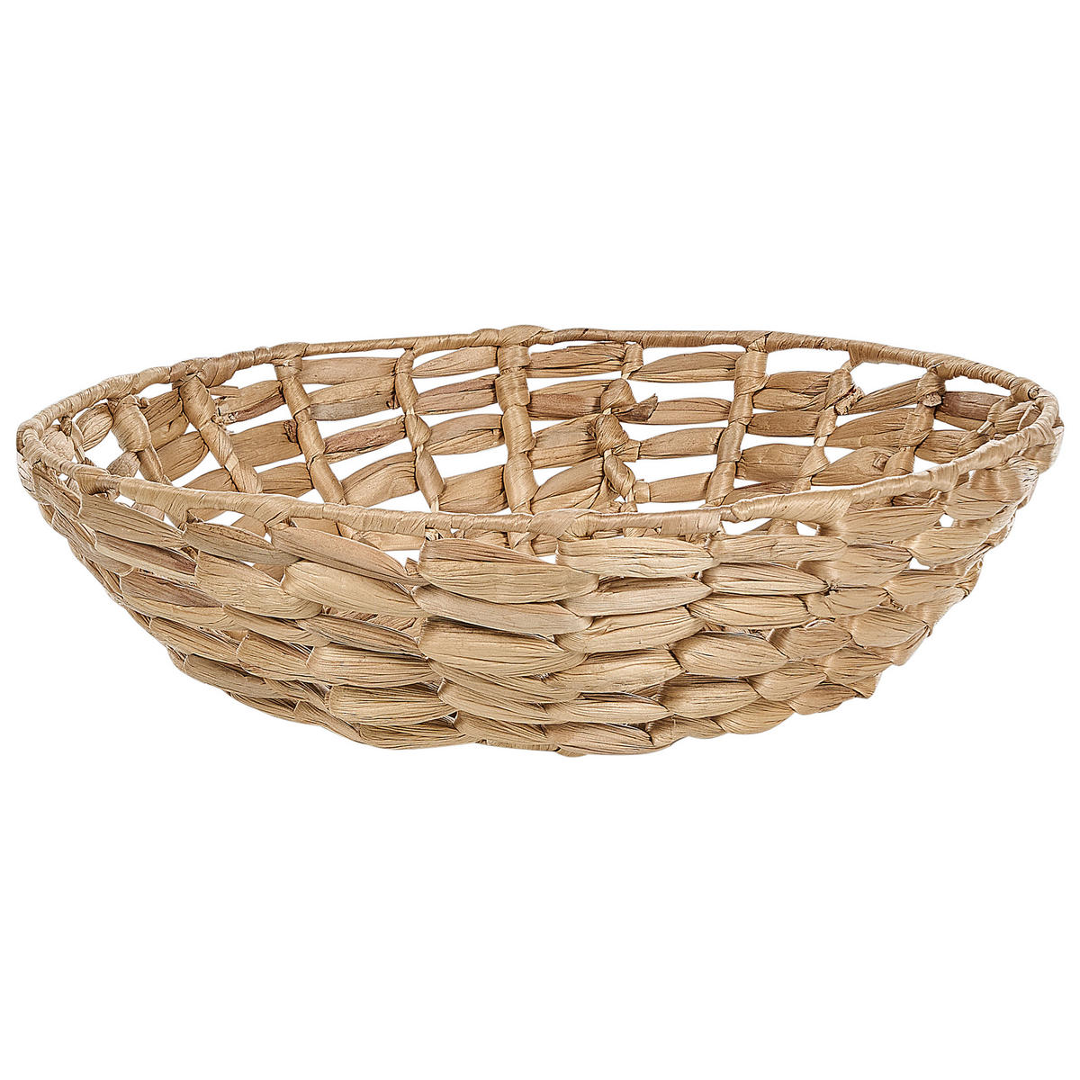 DEKOSCHALE Wasserhyazinthe beige Dalat - Beige, Naturmaterialen (11cm) - Beliani
