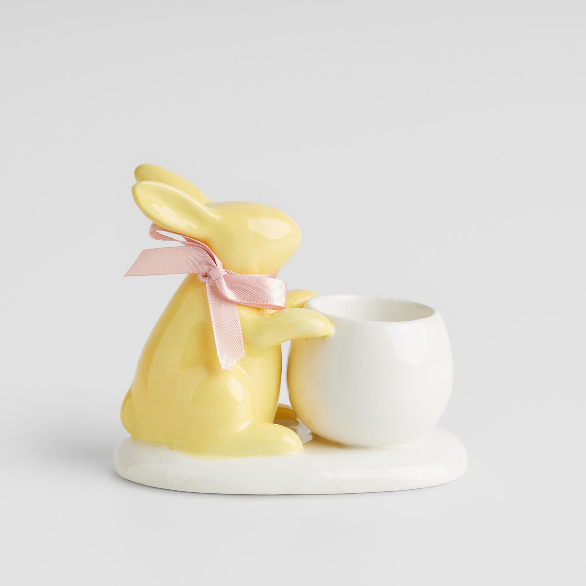 KERZENSTÄNDER Owala - Gelb, Keramik (11.5/11.5/8cm) - home&you