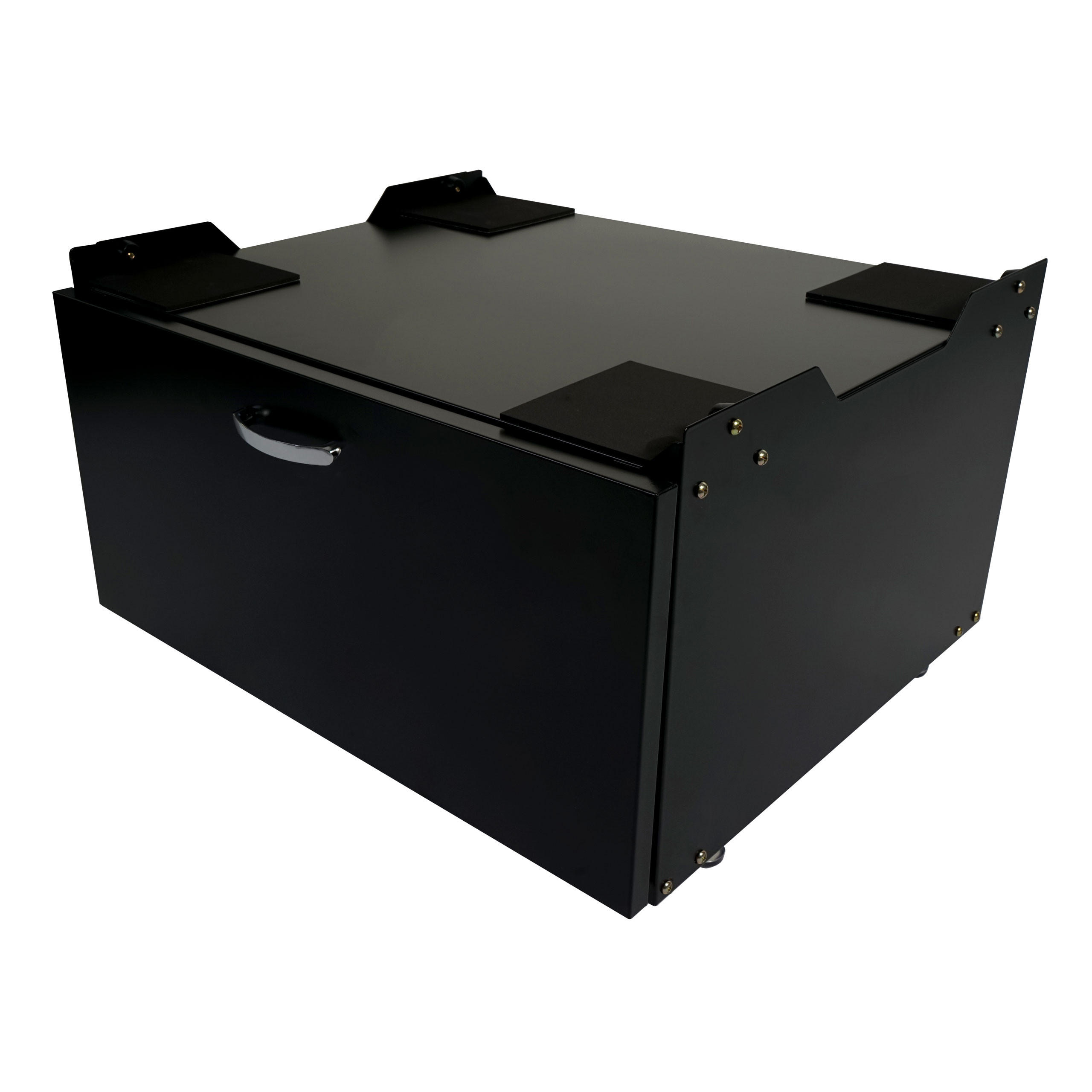 WASCHMASCHINENUNTERSCHRANK Schwarz - Schwarz, Metall (61/33/52cm) - MCW