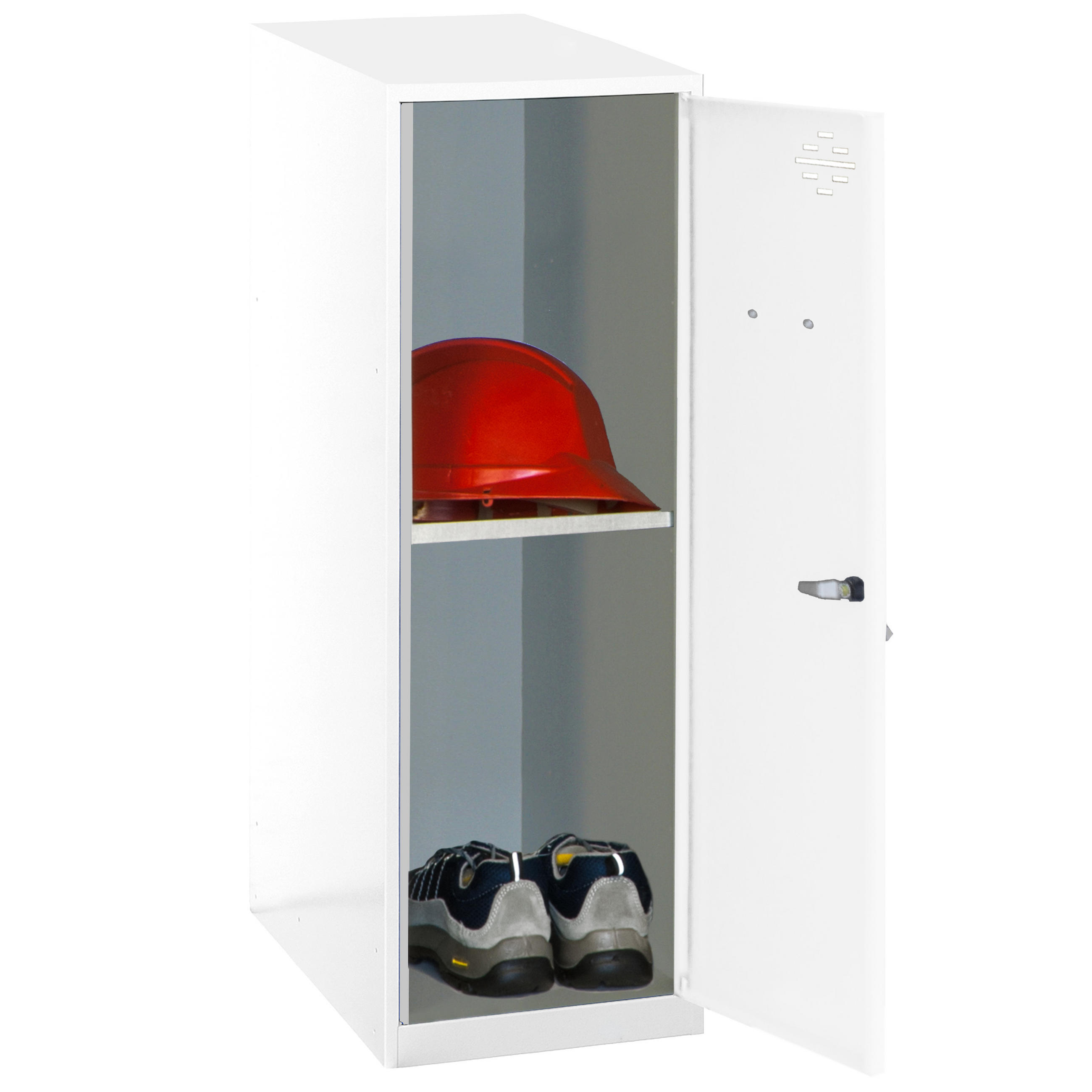 Proregal Schliessfachschrank Weiß 30x91.5x50 cm