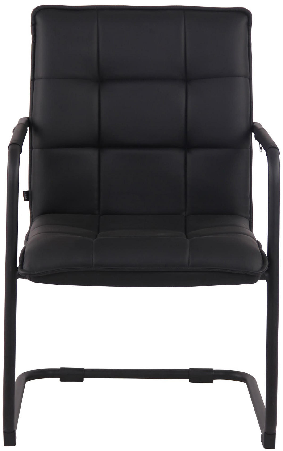 SCHWINGSTUHL 2er Set Lederlook schwarz - Schwarz, Textil/Metall (57/89/64cm) - CLP