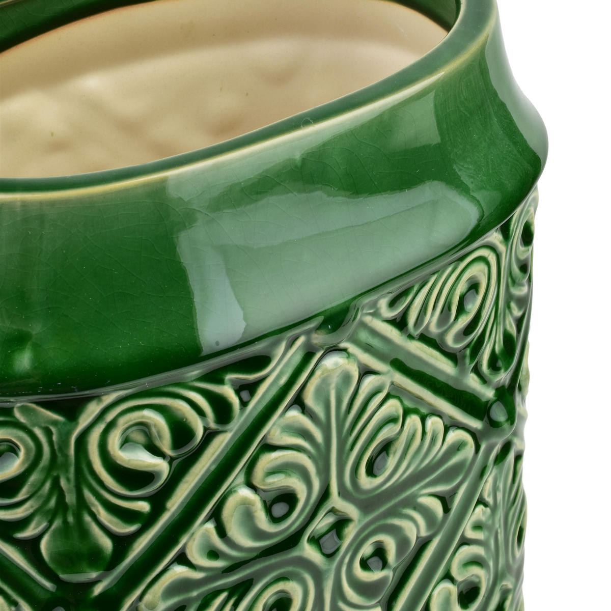 VASE Amandine Grün 20/14/31 cm Keramik - Grün, Keramik (31cm) - Mondex