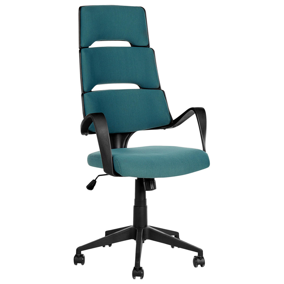 BÜROSTUHL Kunststoff Blau Grandiose - Blau, Textil (66/118/52cm) - Beliani