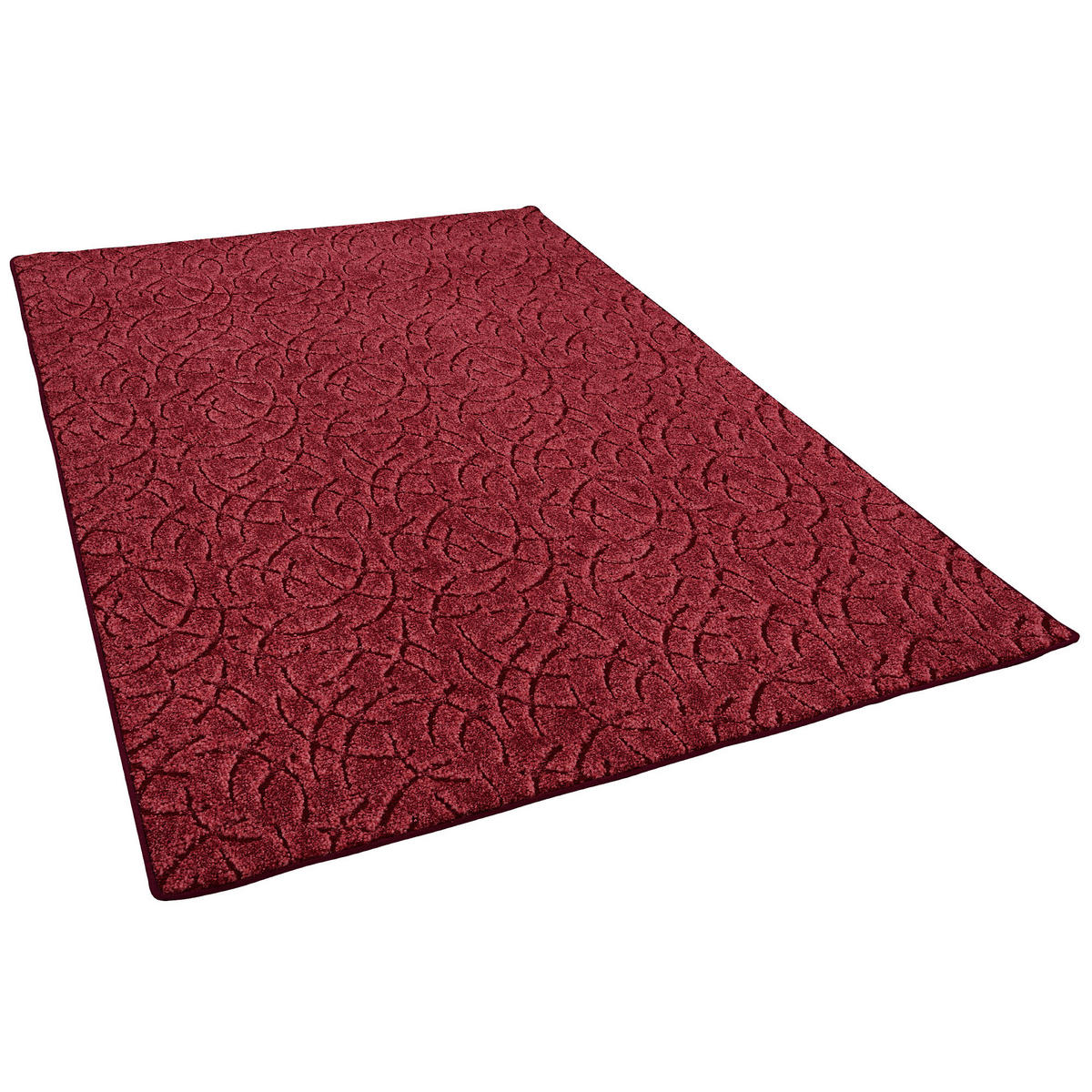 KONTURENSCHNITT HOCHFLOR LANGFLOR TEPPICH FRIEDA - Rot, Textil (200/300cm) - Snapstyle