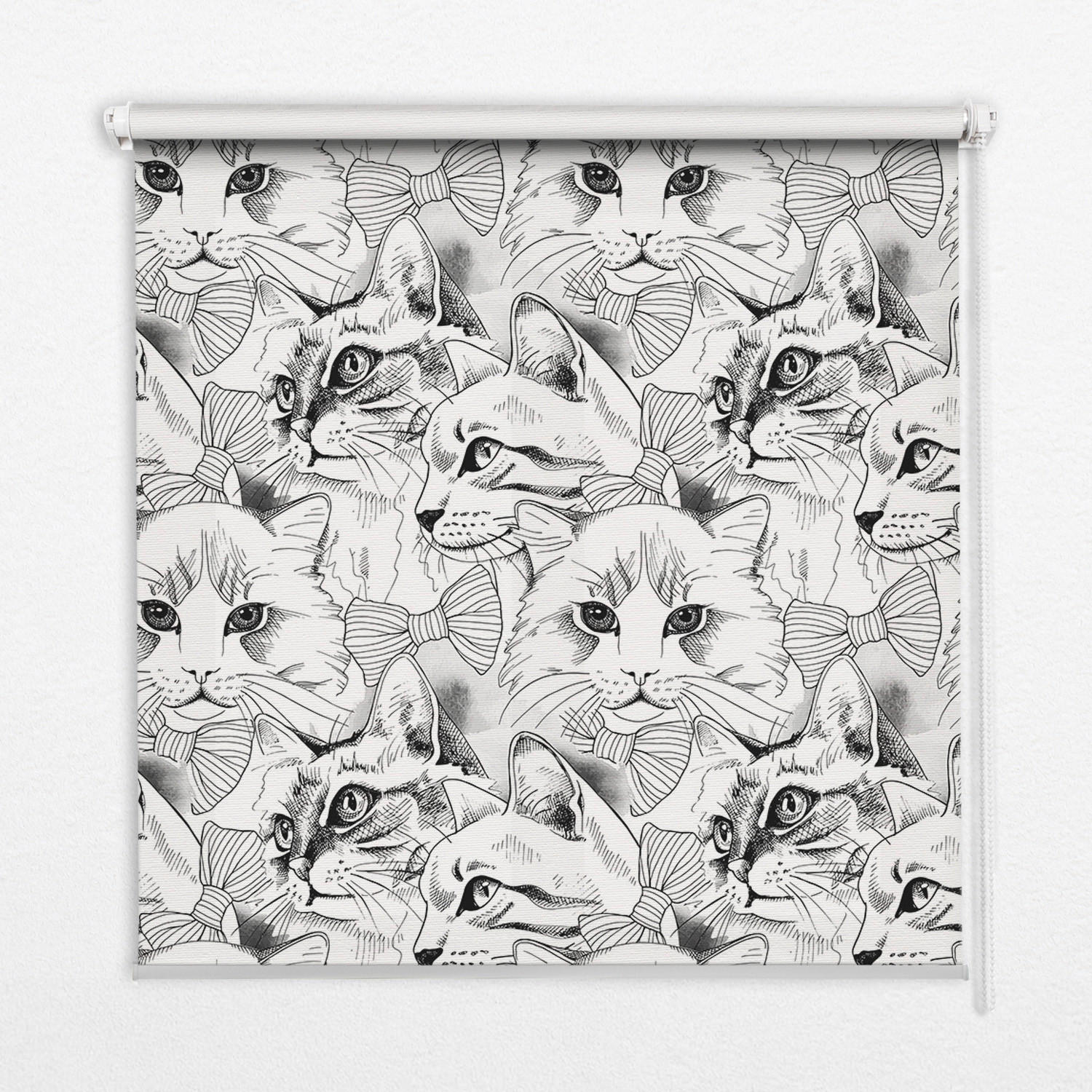 TULUP VNITŘNÍ roleta - okenní roleta - roleta - 90x140 cm - Kreslené kočky