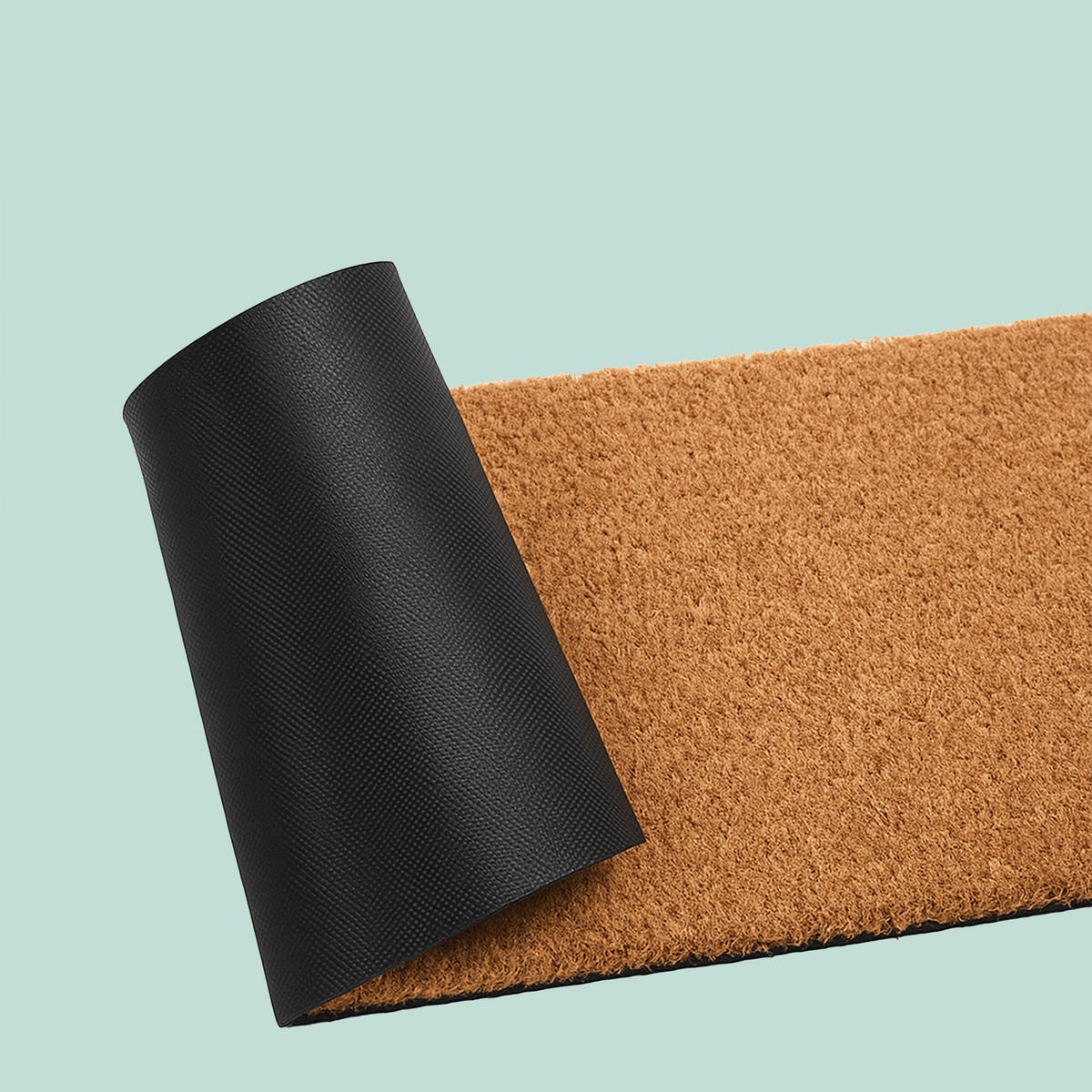 KOKOSFUSSMATTE - Hellbraun, Kunststoff/Textil (75/25cm) - Relaxdays