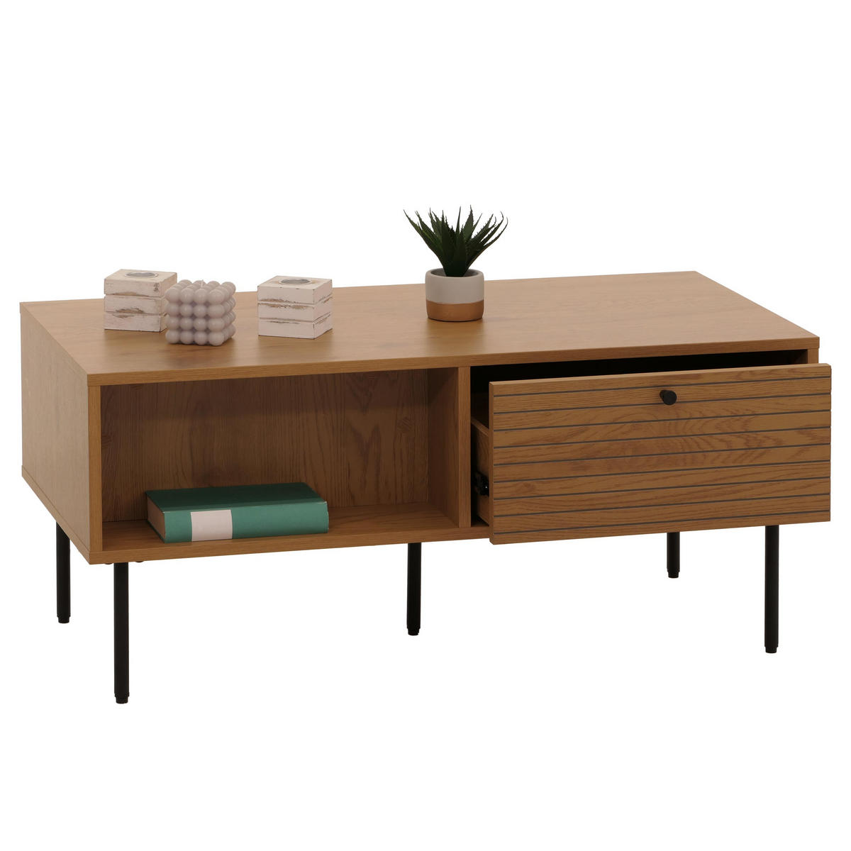 COUCHTISCH eckig Braun - Braun, Holz (50/100/45cm) - MCW