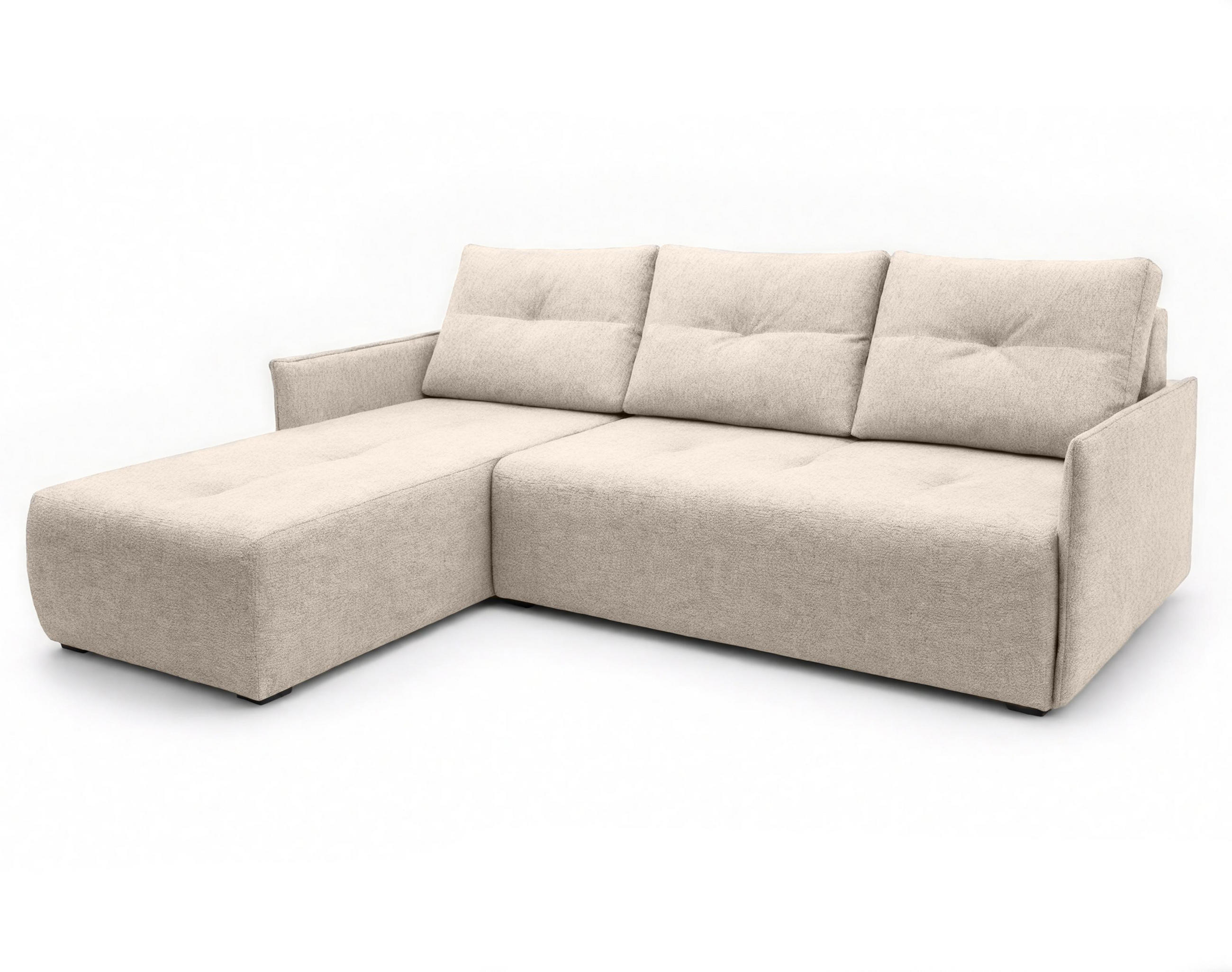 AX Living Ecksofa Beige 212x143 cm
