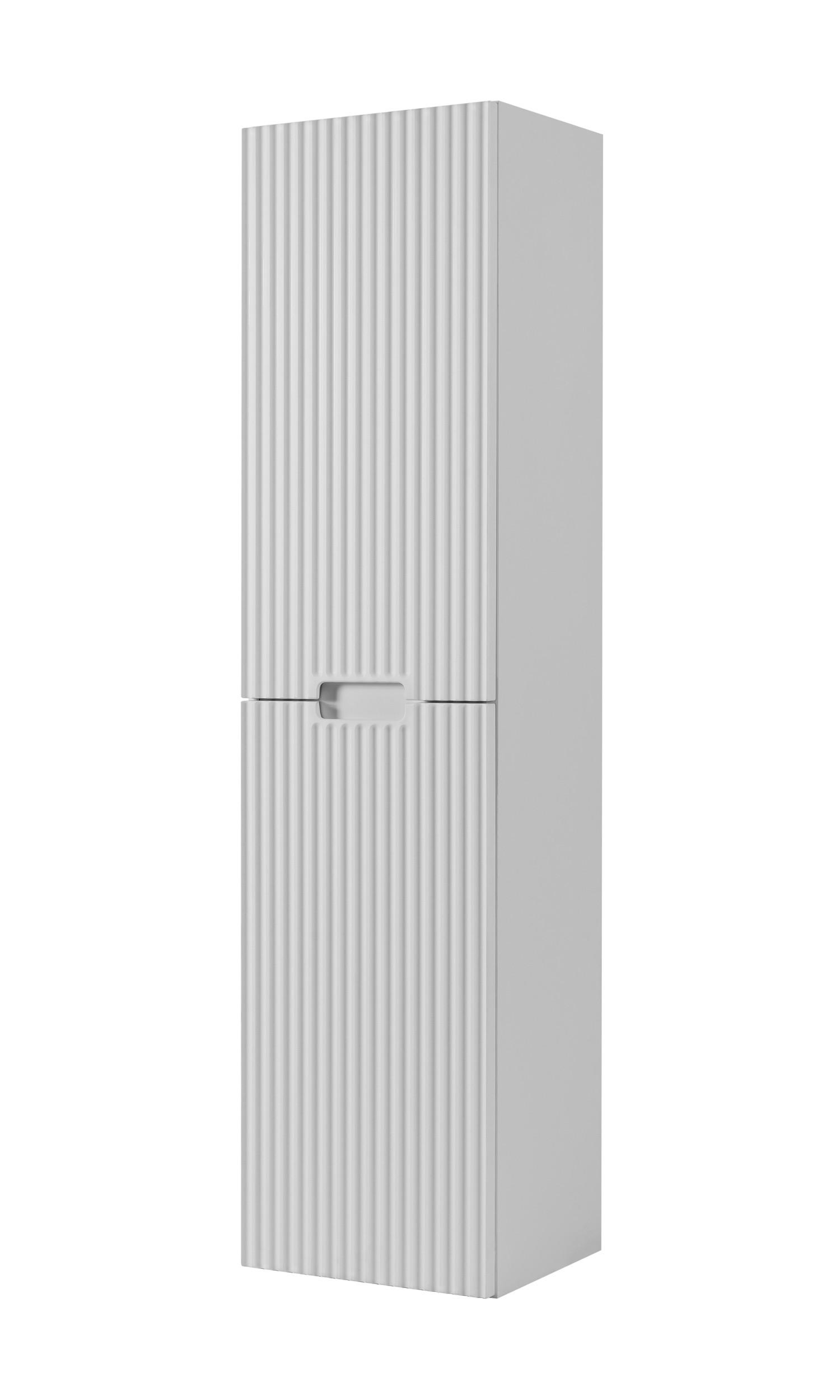 BADEZIMMERSCHRANK : weiß, 35 x 136 x 27 cm - Weiß, Holzwerkstoff (35/136/27cm) - 3XE LIVING