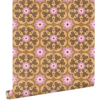 TAPETE Fliesenmuster 50 x 900 cm - Braun, Papier (50/900cm) - ESTAhome
