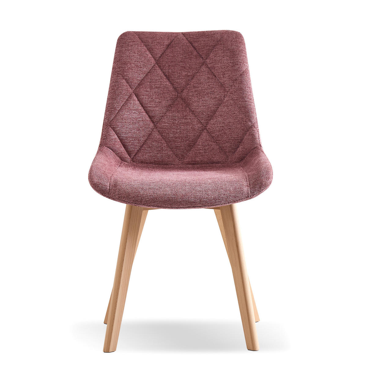 STUHL TANIA Rosa 2 Stück - Rosa, Textil (52/88/60cm) - B&D Home