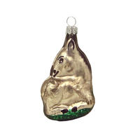 CHRISTBAUMSCHMUCK Esel taubengrau matt 8 cm - Multicolor, Metall (0.1/8/0.1cm)