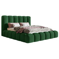 POLSTERBETT 160x200 cm Madeno mit Bettkasten, Samtstoff, Grün - Grün, Holz/Textil (160/200cm) - Emporius