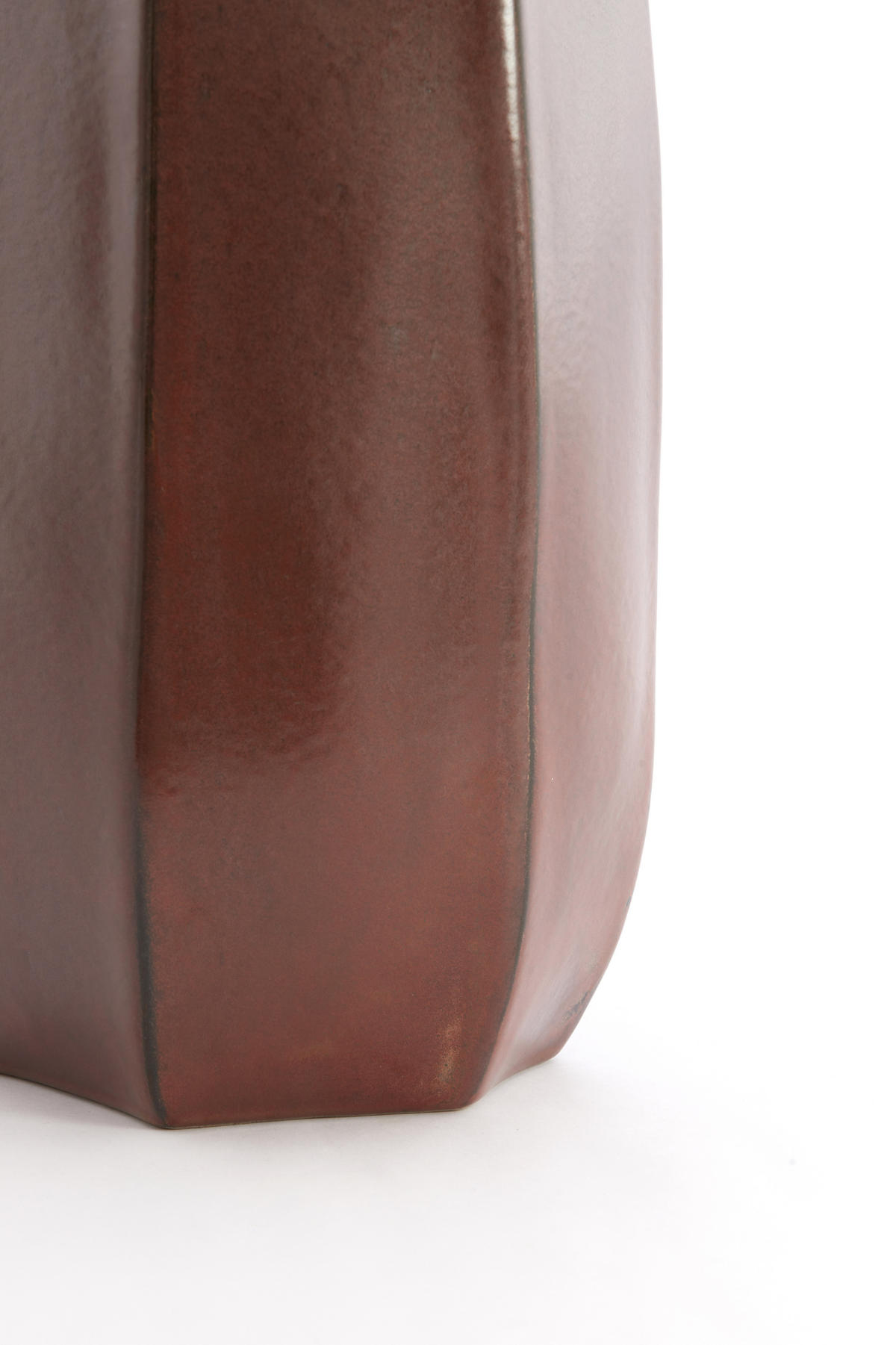 VAZE Serra Braun 20.5/20/45.5 cm - Braun, Keramik (45.5cm) - Light & Living