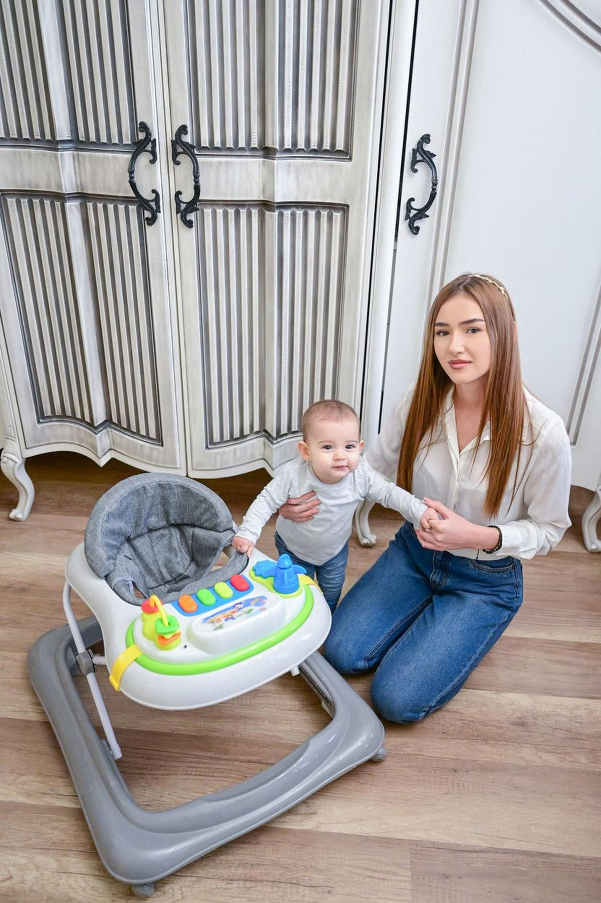 LAUFLERNHILFE Sea Adventure grau Spielcenter Musikfunktion höhenverstellbar - Grau, Kunststoff (62/62/70cm) - Lorelli