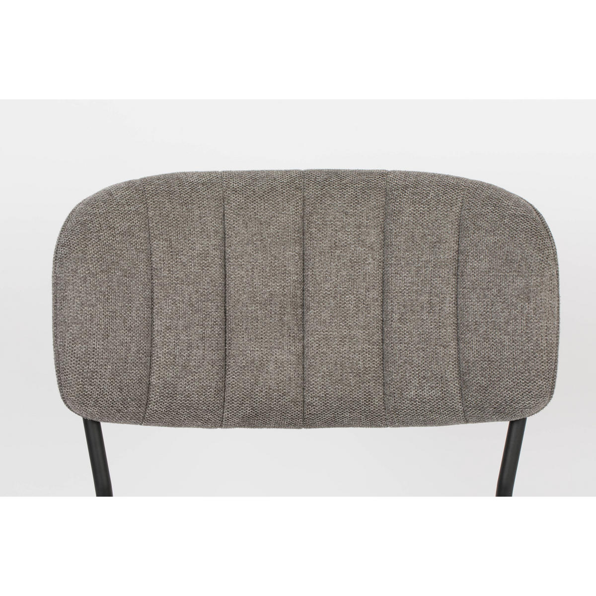 ESSZIMMERSTUHL Jolien Schwarz/ Grau - 2 er Set - Grau, Textil (48/77/56cm) - Housecraft Living