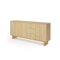 KOMMODE: geölte Eiche, 183,3 x 82,6 x 38,1 cm - Eichefarben, Holzwerkstoff (183.3/82.6/38.1cm) - 3XE LIVING