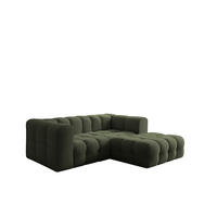 ECKSOFA Solvie Xs In Tiffani - Grün, Holzwerkstoff/Textil (239/193cm) - Fun Möbel