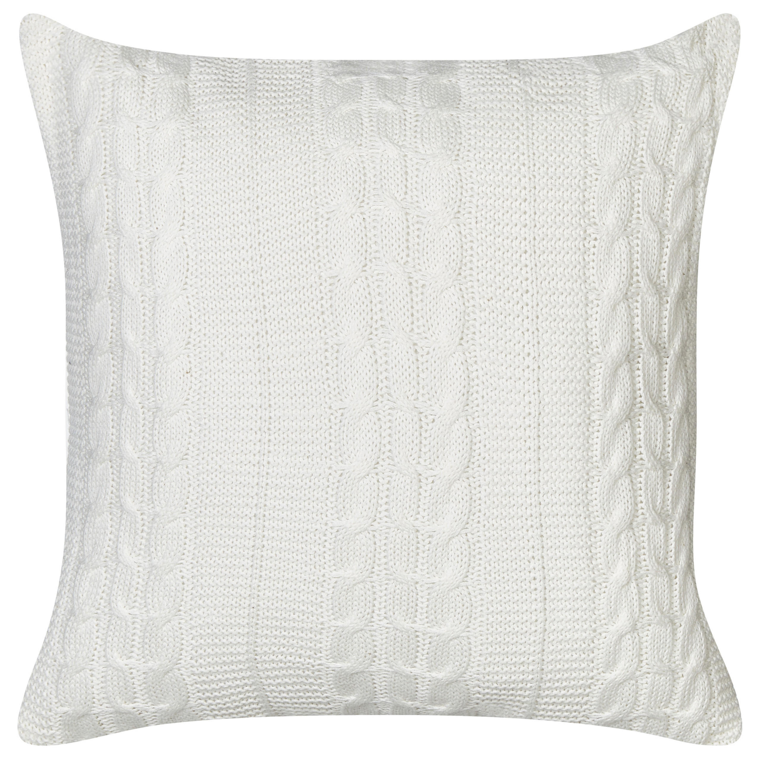 DEKOKISSEN 2er-Set Weiß 45/45 cm Cadetia - Weiß, Textil (45/45cm) - Beliani