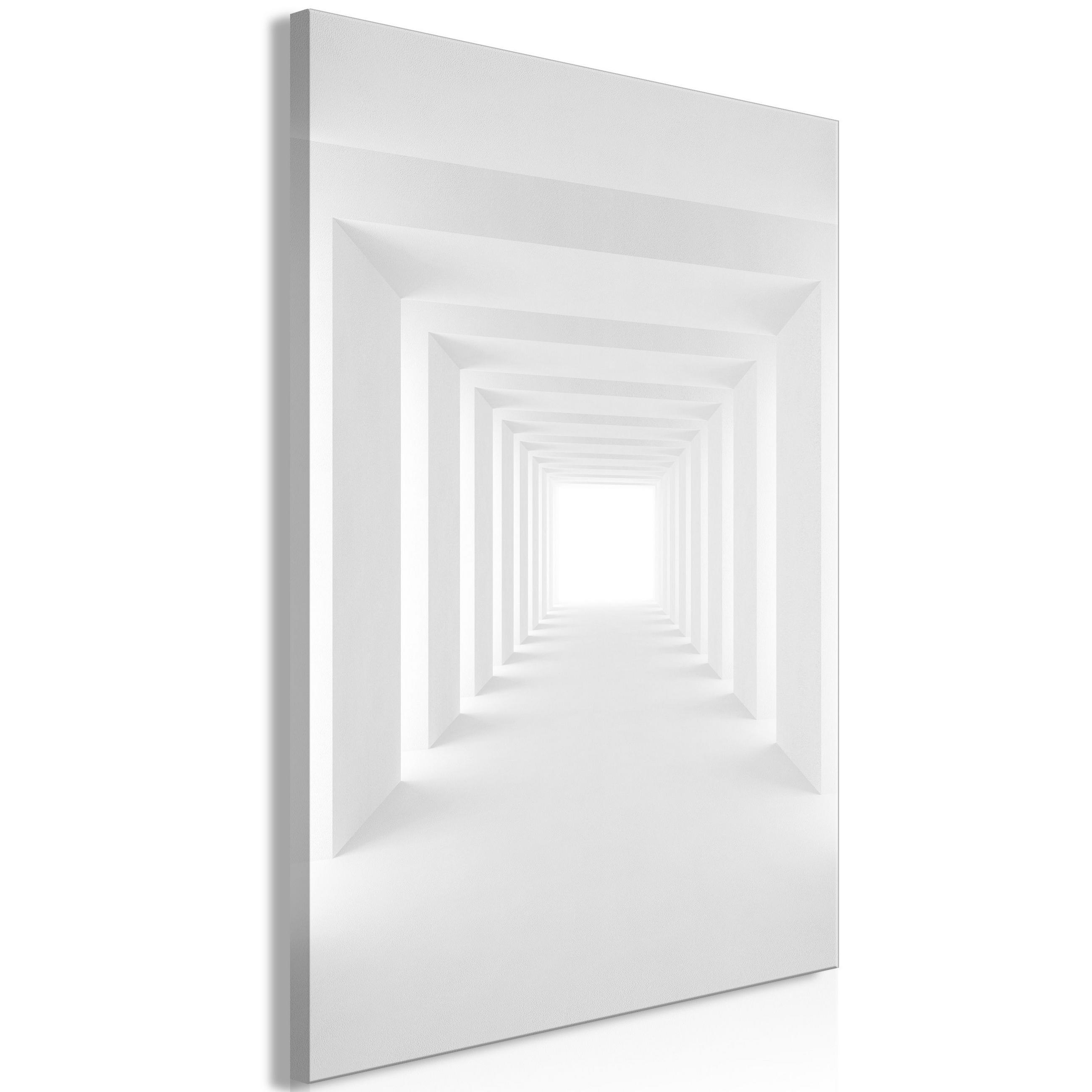 KUNSTDRUCK Grau 60/90 cm - Weiß/Grau, Textil (60/90cm) - KUNSTLOFT