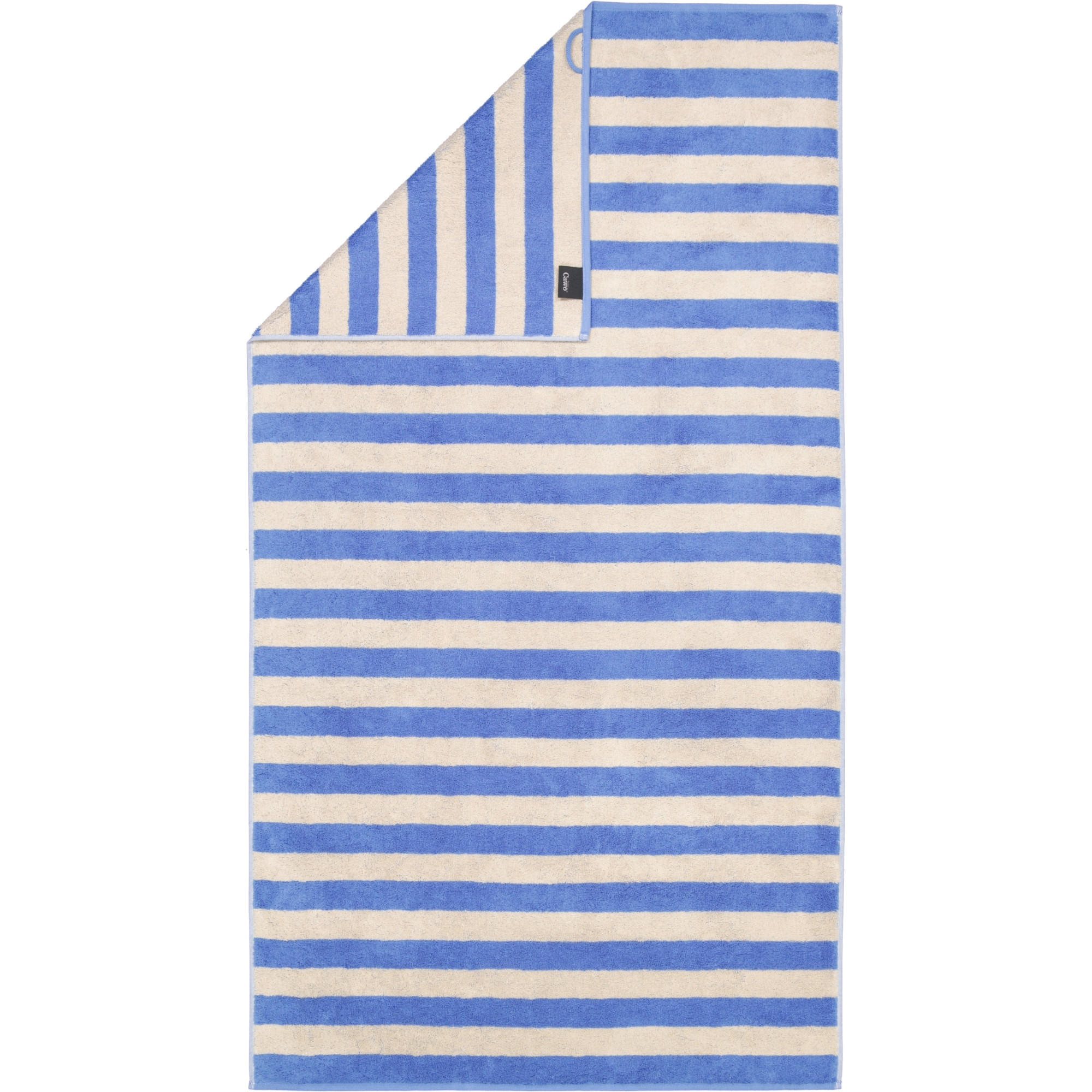 DUSCHTUCH LINES BLOCKSTREIFEN 6256 CAPRI - 13 - Blau, Textil (80/150cm) - Cawoe