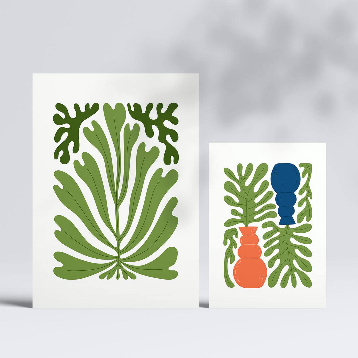 POSTER Set Mit 6 Minimalistischen Leuchtenden Farben Staude A3 & A4 Rahmenlos - Klar, Papier (29/3cm) - Nacnic