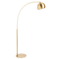 STEHLEUCHTE LOUNGE DEAL Metall Gold 205 cm - Goldfarben, Metall (40/100/205cm) - riess-ambiente