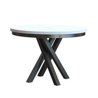 ESSTISCH CHRIS - Schwarz/Weiß, Holzwerkstoff (100/100/77cm) - Meblini