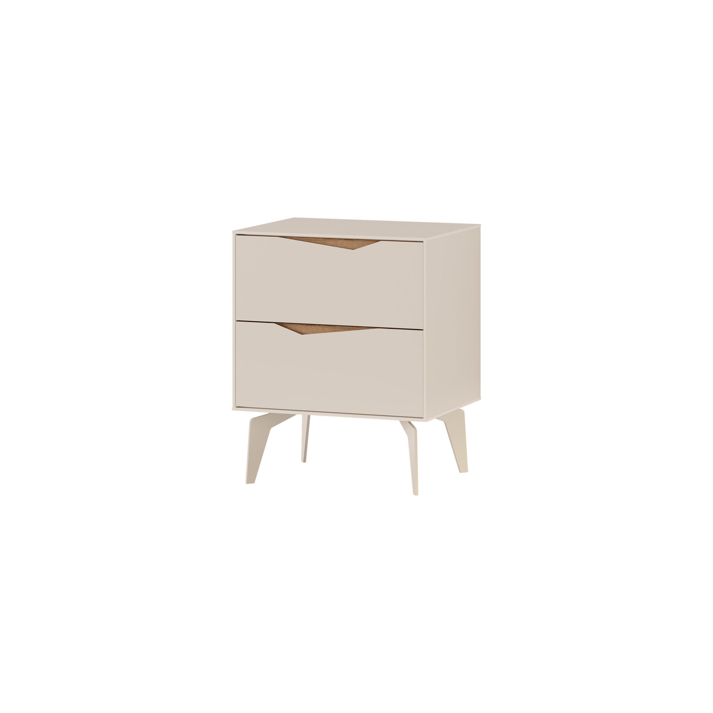 Decortie Nachttisch Sand 45x55x35 cm