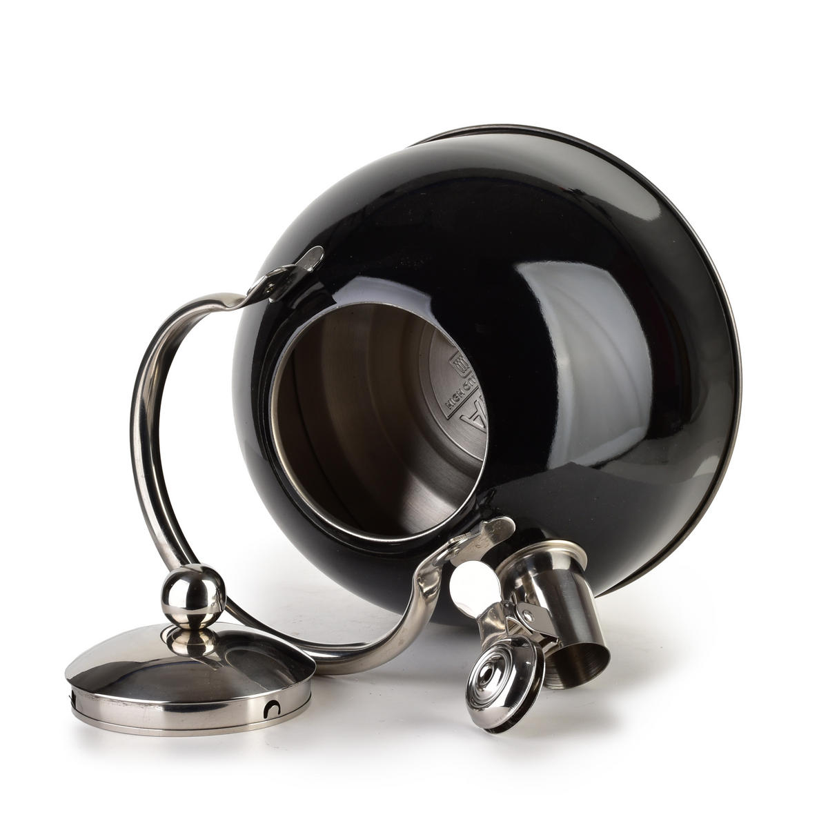 WASSERKESSEL Liam Schwarz 19.5/19.5/19 cm Metall - Schwarz, Metall (19.5cm) - Mondex