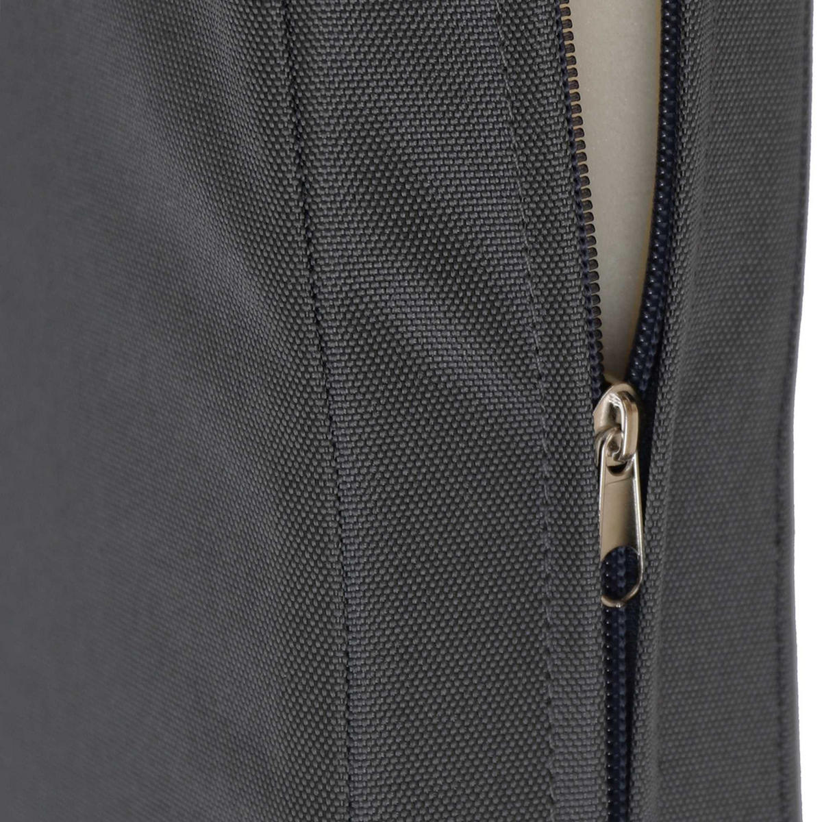 GARTENBANK Teakbank Dabel Holz Dunkelgrau Holzbank 200cm - Dunkelgrau, Holz (200/93/61cm) - DELUKE