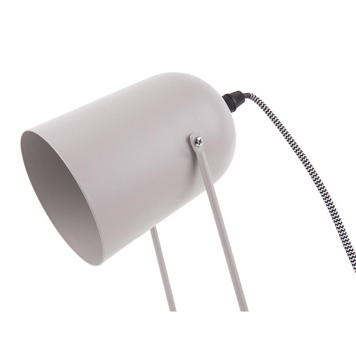 TISCHLAMPE Grau 18/18/30 cm - Grau, Metall (18/18/30cm) - Leitmotiv