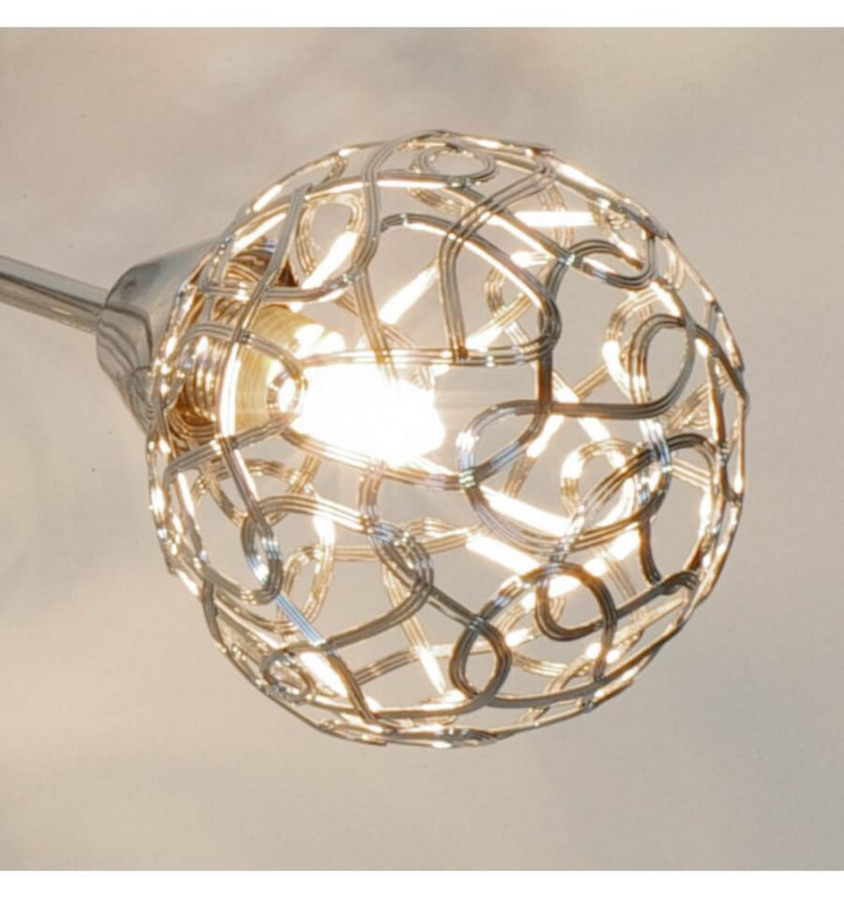 DECKENLEUCHTE Aphyse, Silber/Chrom, 42cm - Chromfarben, Metall (42/42/28cm) - KOSILUM