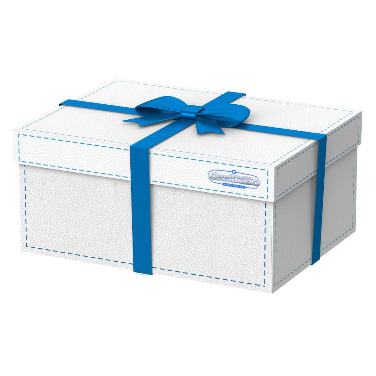 GESCHENKEBOX mit Soundfunktion 41/31/18 cm - Weiß, Metall (31/18/41cm) - DanDiBo