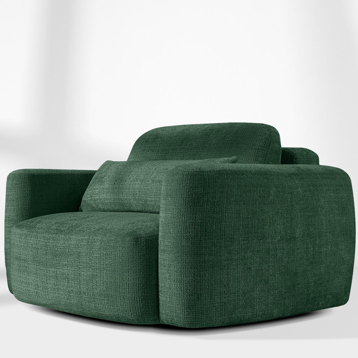 SESSEL ELOSA - Grün, Holz/Textil (145/85/115cm) - KONSIMO®