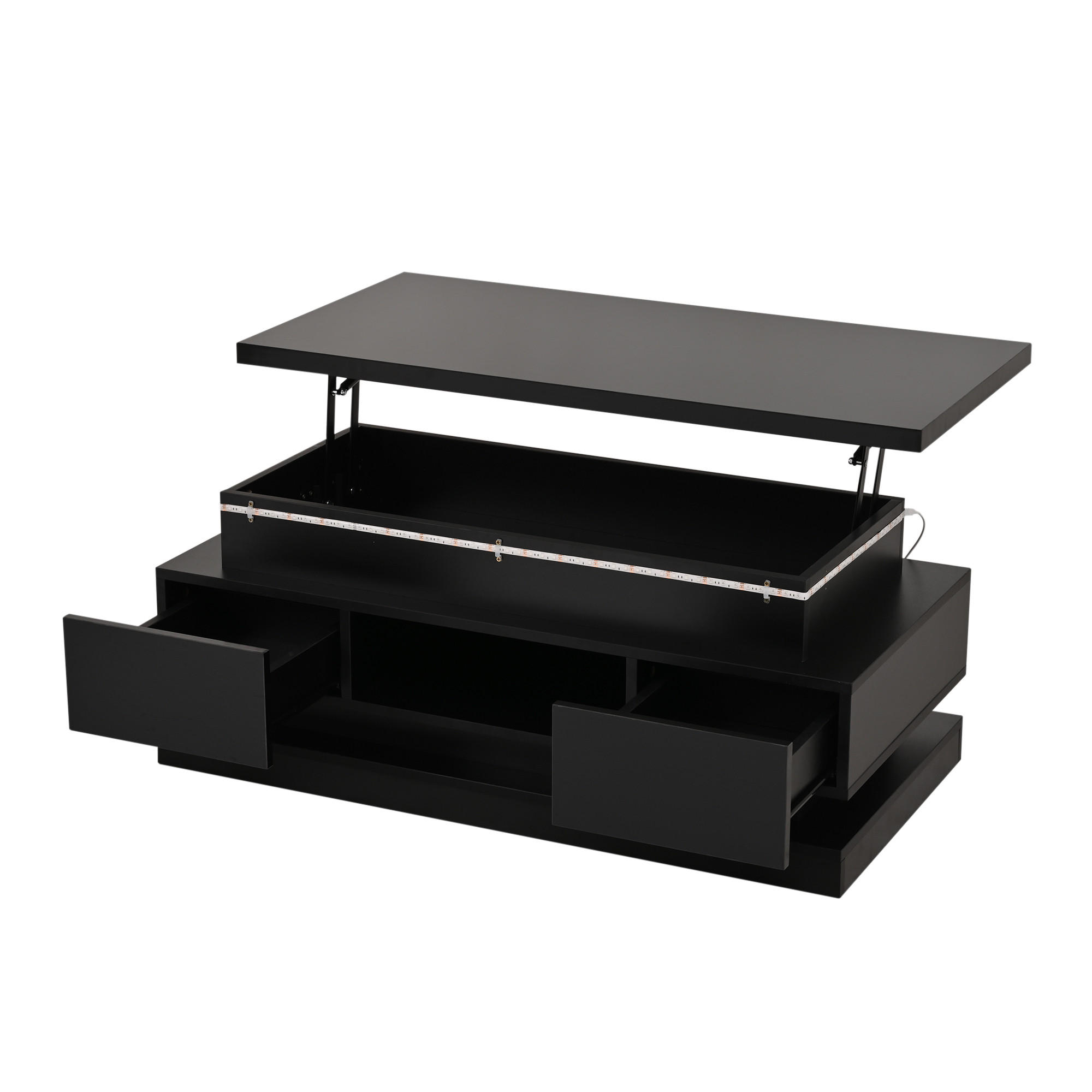 ComfortXL Couchtisch Schwarz 50x40x100 cm
