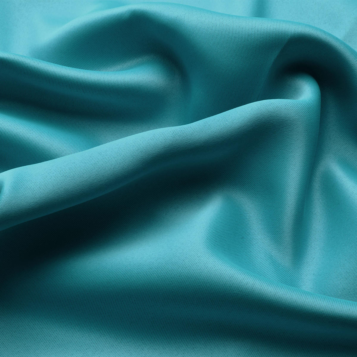 VORHANG Amelie BO mit Öse 140x245cm Türkis (2tlg) - Türkis, Textil (140/245/1cm) - Beautissu 