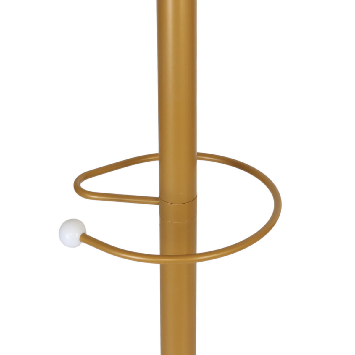 GARDEROBENSTÄNDER - Goldfarben/Weiß, Stein/Metall (36.5/176.5/36.5cm) - Relaxdays