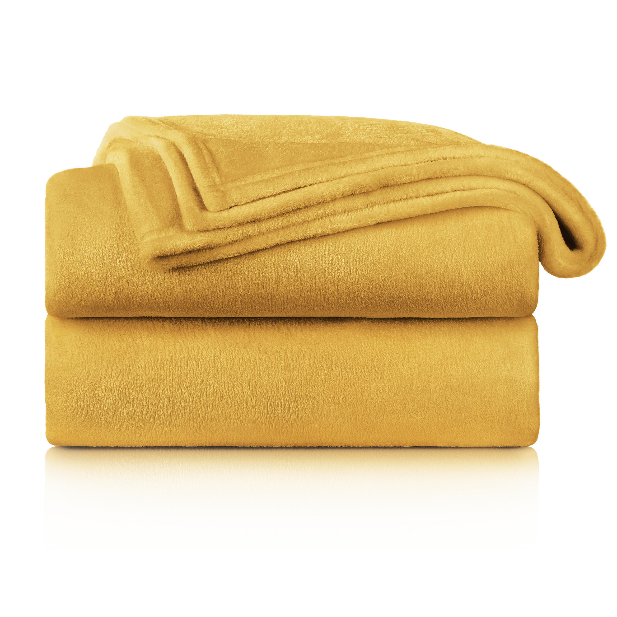 KUSCHELDECKE Anton 270/230 cm, Gelb - Gelb, Textil (270/230cm) - Blumtal