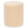 SITZHOCKER Teddy Ø 32 cm - Beige, Textil (32/36/32cm) - Giftdecor