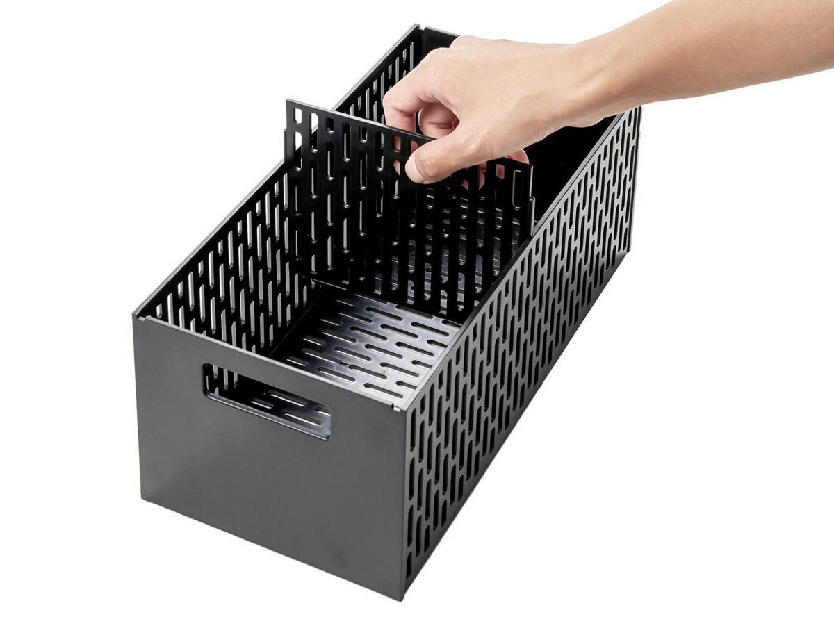 AUFBEWAHRUNGSREGAL Tower schwarz 17/58/43 cm - Schwarz, Metall (17/58/43cm) - Yamazaki