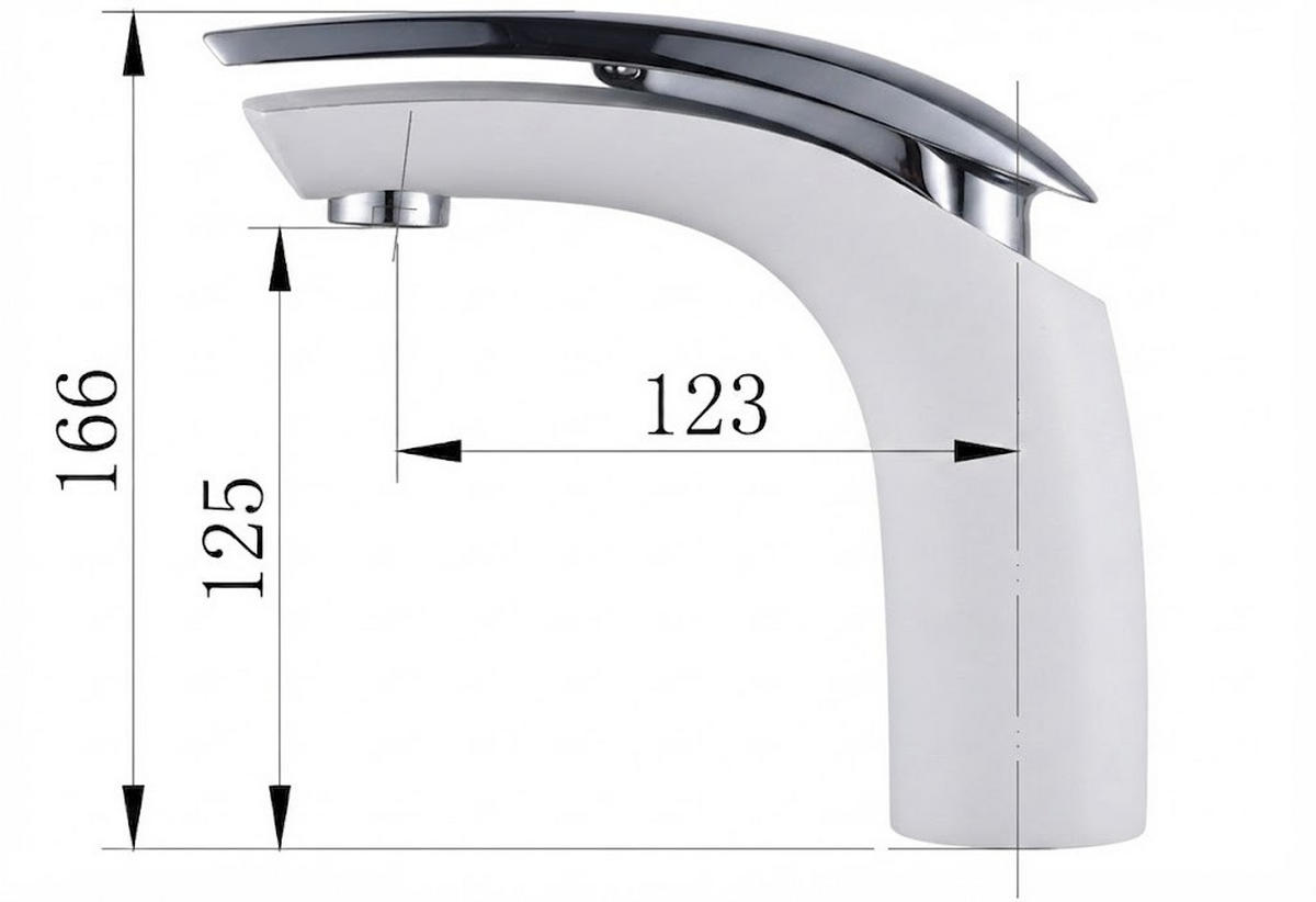 BADEZIMMERARMATUR, 16,6 x 13,3 cm, weiß - Weiß, Metall (30.5/7.5/21.5cm) - Vallsero