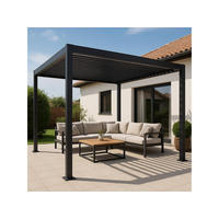 LAMELLENDACH-PERGOLA Mirador Classic 3 x 4 m Anthrazit Aluminium - Grau, Kunststoff (400/250/300cm) - Green Spirit