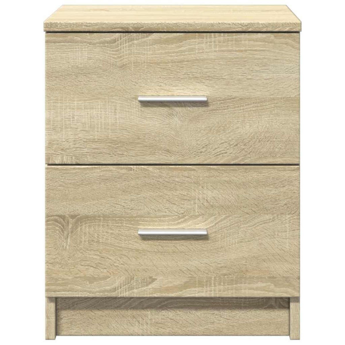 NACHTTISCH Mit 2 Schubladen Sonoma-Eiche 40/36/50 Cm - Braun, Holzwerkstoff (36/50/40cm) - vidaXL