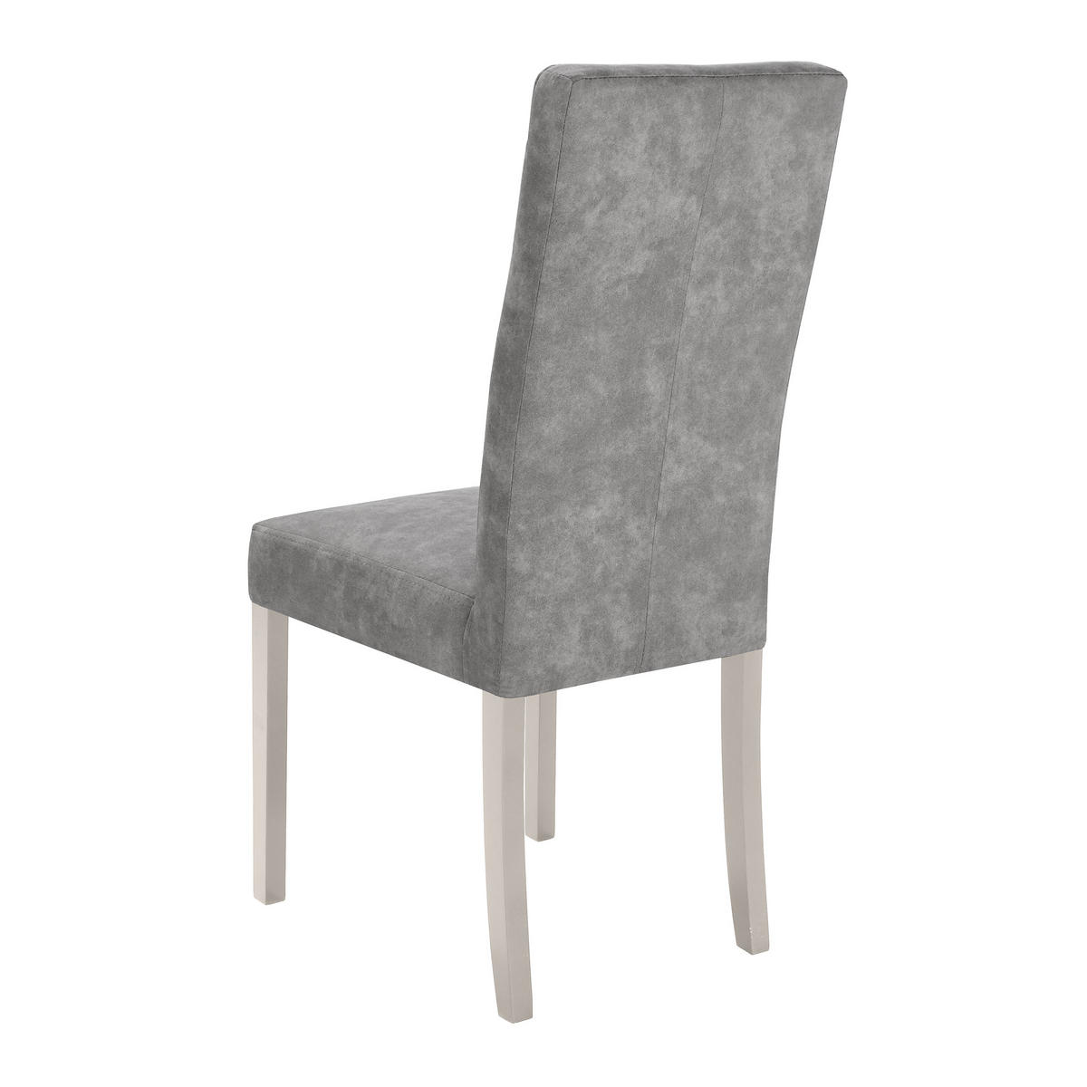 STUHL Solis mit kaschmirfarbenen Holzbeinen, Polsterstuhl, Hellgrau - Kaschmir/Hellgrau, Holz (45/100/42cm) - Beautysofa