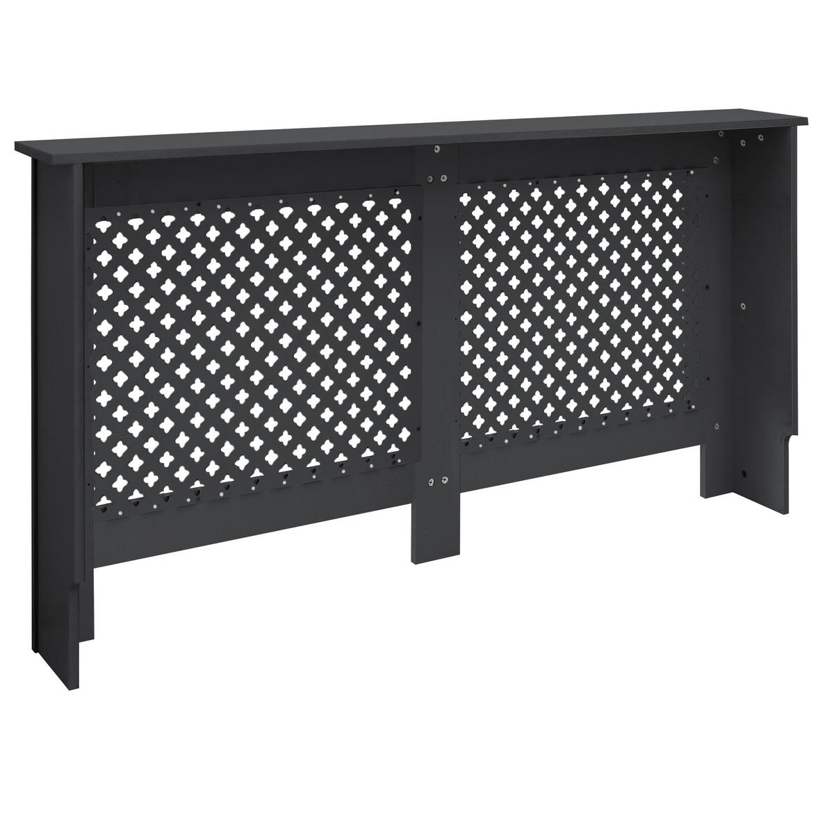 OBLOŽENÍ RADIÁTORU s voštinovým vzorem 152 x 19 x 82 cm antracit - antracitová, kompozitní dřevo (19/152/82cm) - ML-DESIGN