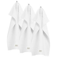 GÄSTETUCH 3er Pack aus Bio-Baumwolle in Weiß 30x50 cm - Weiß, Textil (200/10/135cm) - GANT