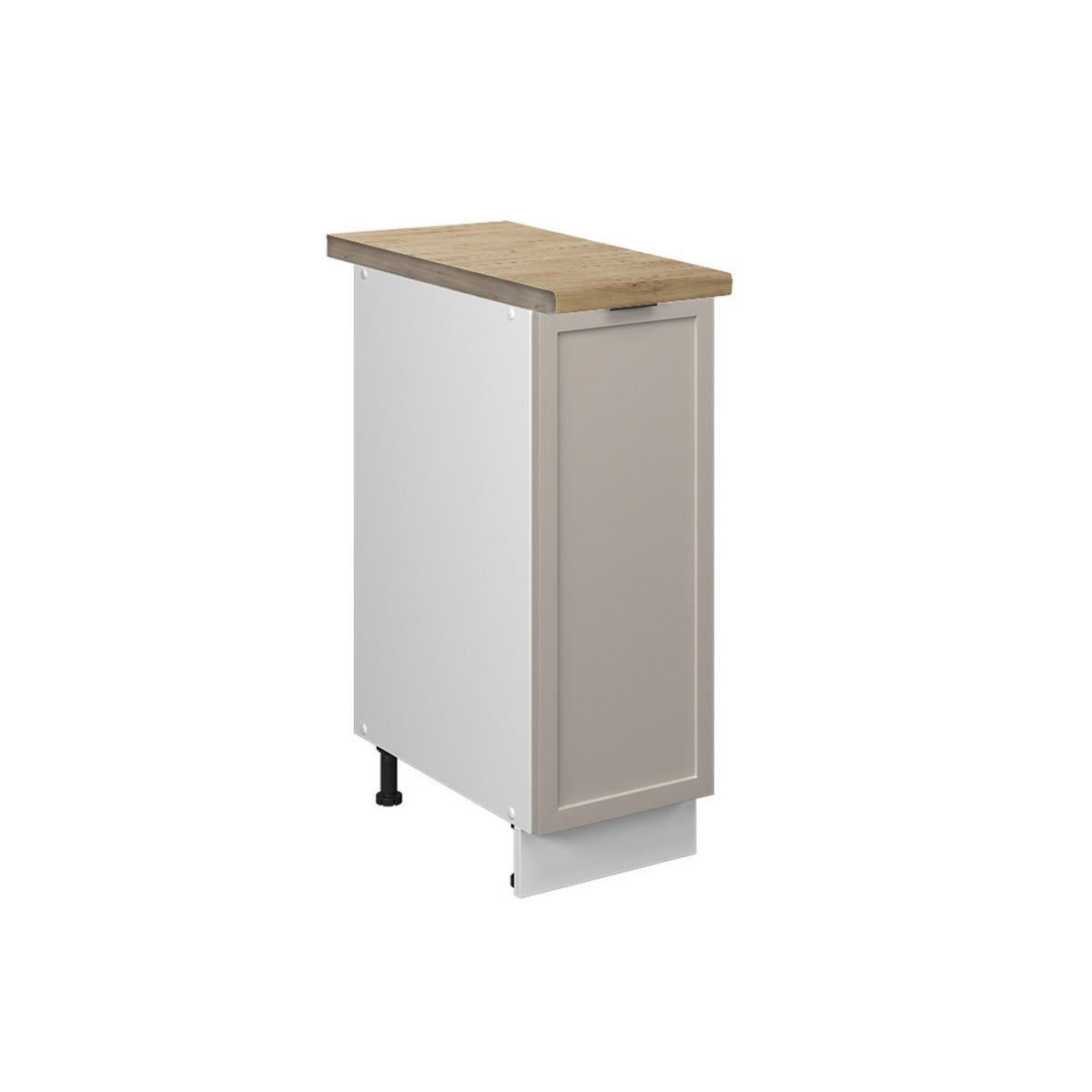 APOTHEKERSCHRANK Fame-Line GrauBeige 30 cm, AP Eiche - Weiß/Grau, Holzwerkstoff (30/82/60cm) - Vicco