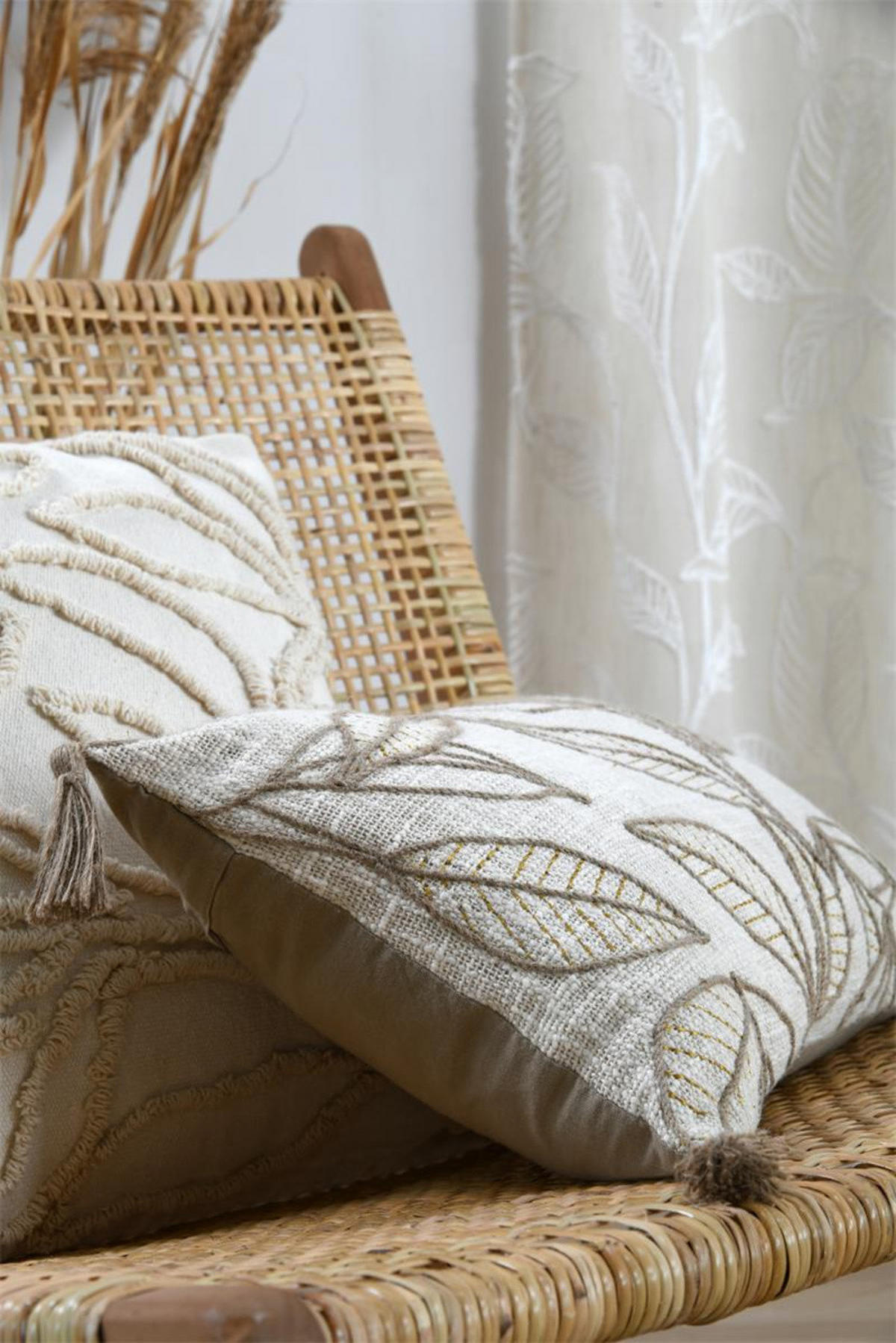 DEKOKISSEN Hemera 50/30 cm - Beige, Naturmaterialien (30/50cm)